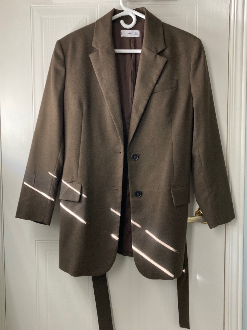 Mango tailored jacket/blazer with belt